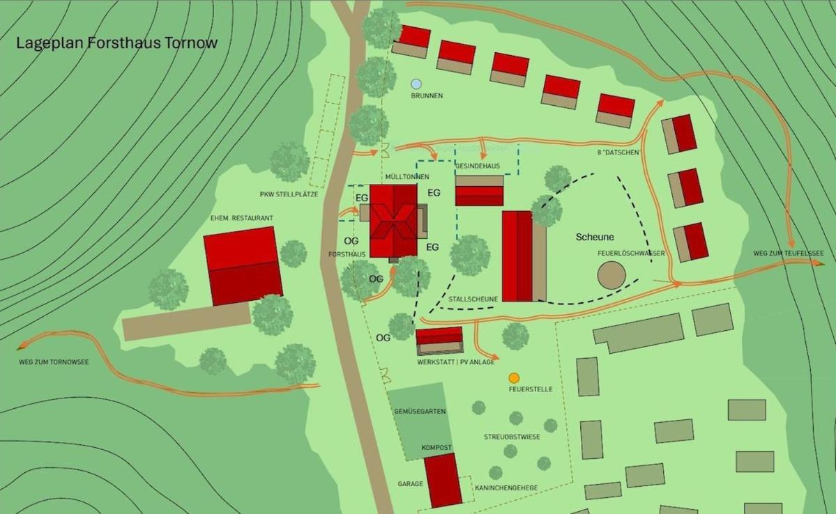 Wald- Und Seeidyll Im Historischen Forsthaus Neuruppin Ngoại thất bức ảnh